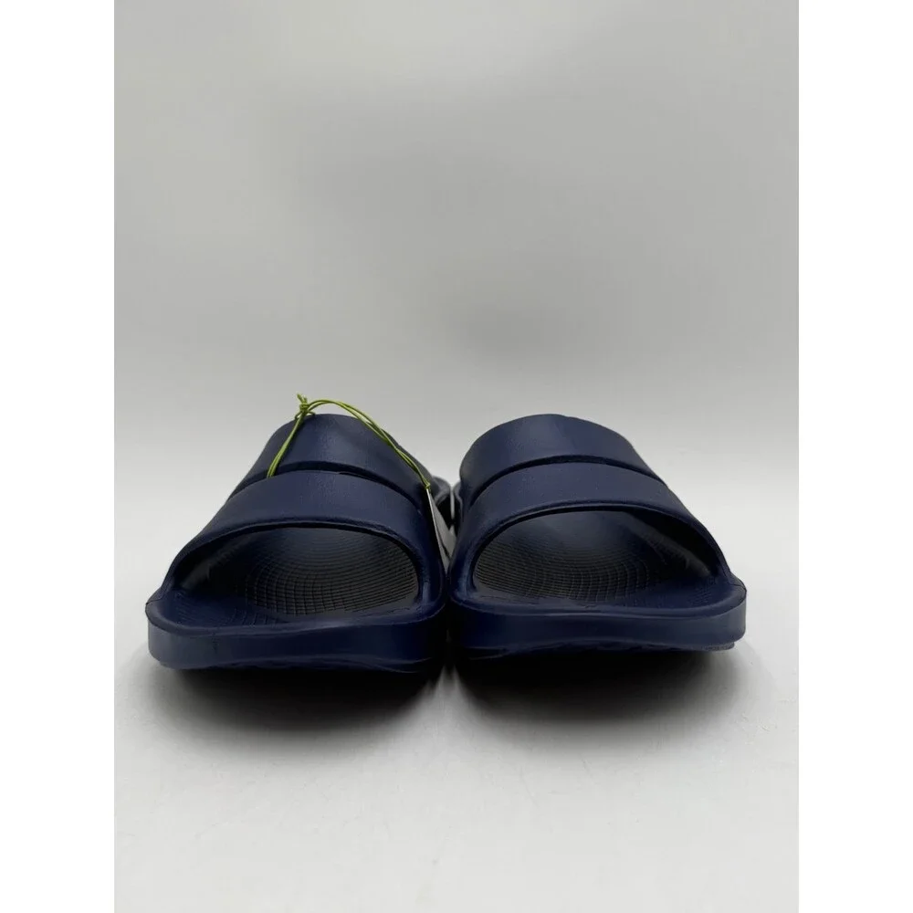 Oofos OOAHH Unisex NEW Slide Sandal Navy Multiple Sizes